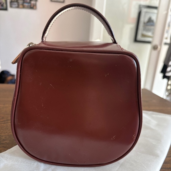 Gucci Vintage Burgundy Leather HandBag/Cosmetic Case w/ Dust Bag and COA - Picture 2 of 10